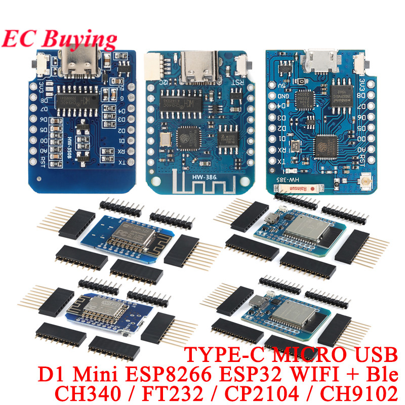 D1 Mini Pro - 10 Peças/1 unidade WeMos LOLIN D1