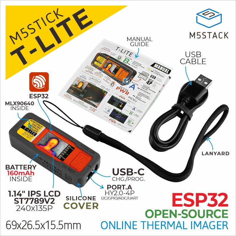 M5Stack Core2 - Kit oficial de dispositivo de câmera