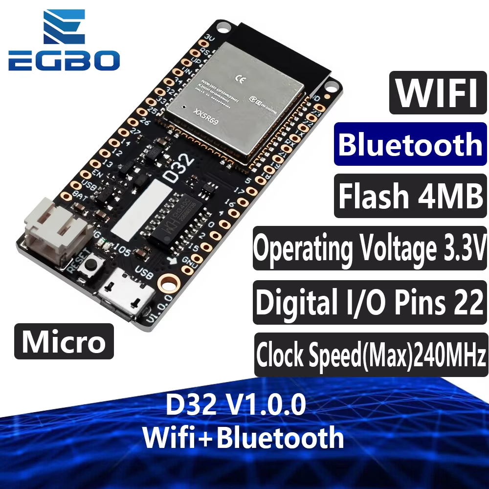 Lolin D32 - EGBO Para LOLIN D32 V1.0.0 -