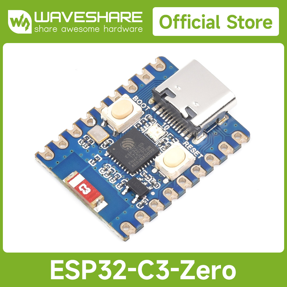 Waveshare Esp32 - Placa de desenvolvimento Waveshare ESP32-C3 Zero
