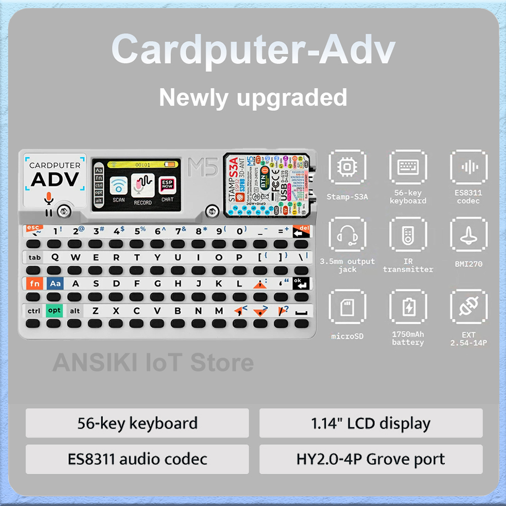 M5Stack - M5Stack Cardputer-Adv Computador Programável em Formato