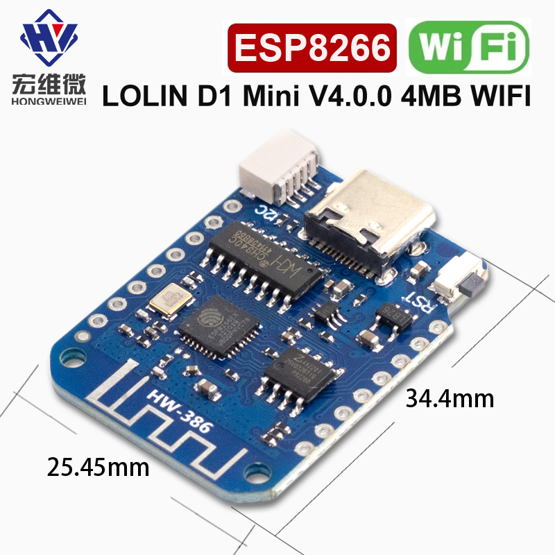 Nodemcuv2 - WEMOS D1 Mini V4.0.0 TYPE-C USB