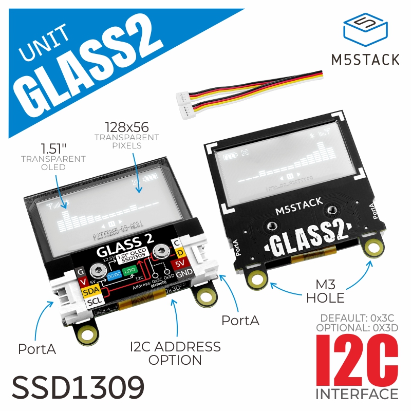 M5Stack Core2 - Unidade oficial de vidro2 M5Stack com