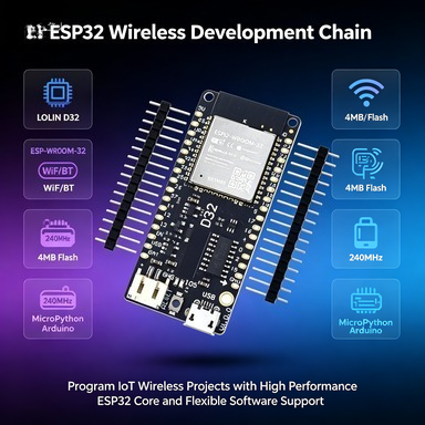 Lolin D32 - Placa Wemos LOLIN D32 V1.0.0 ESP32,