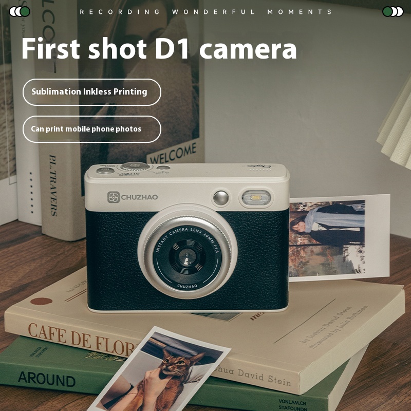 D1 Mini Pro - Câmera Instantânea D1 Pro HD Mini,