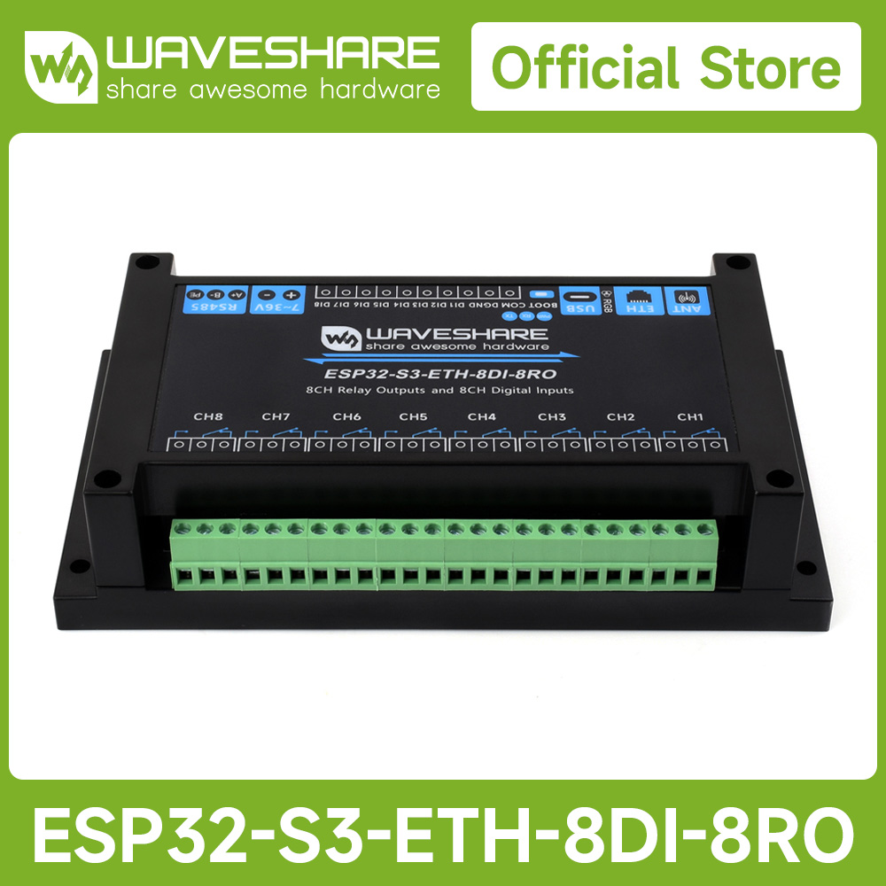 Waveshare industrial 8 canais  - Lolin S3 avaliação e preço