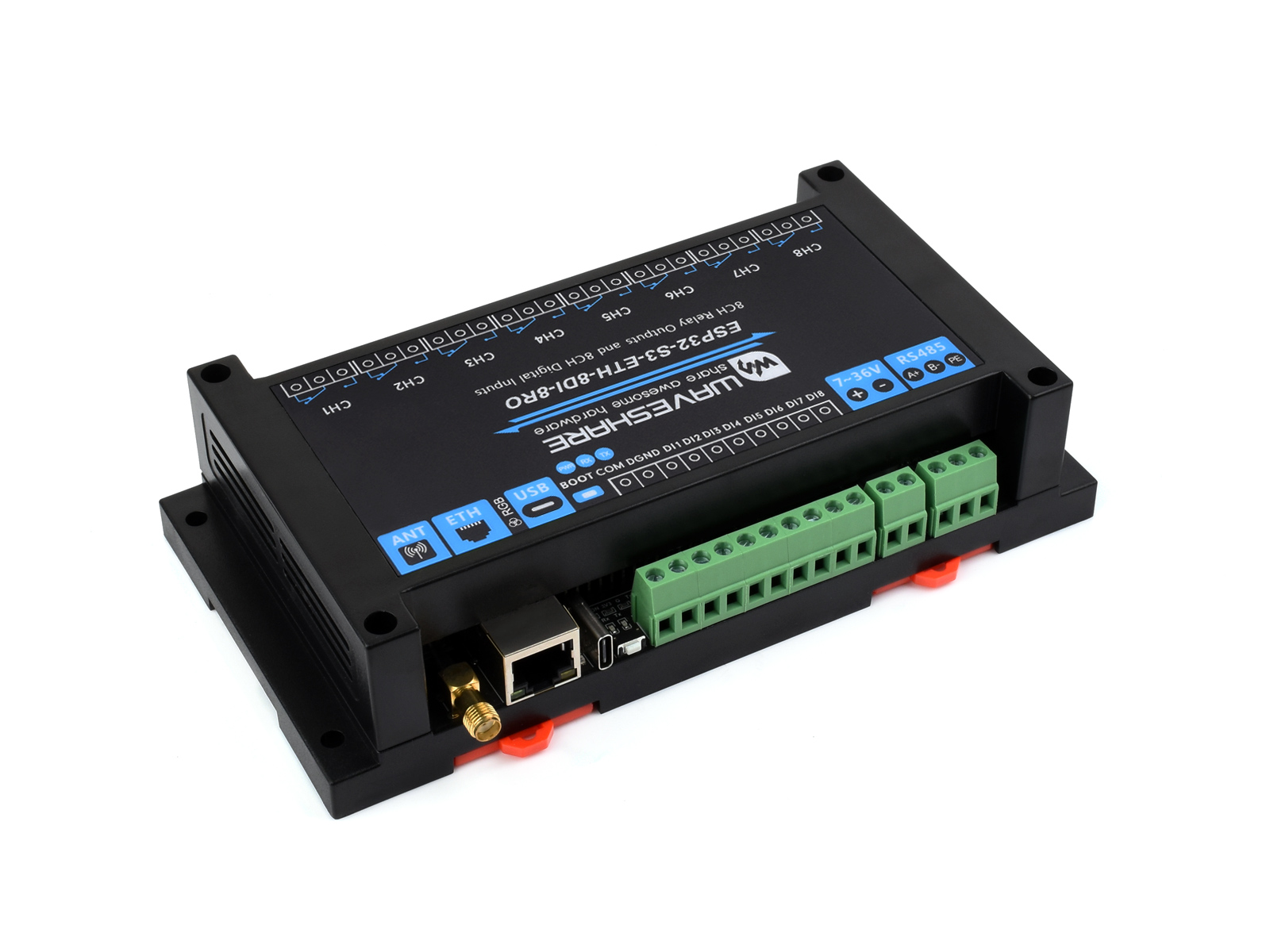 Waveshare industrial 8 canais  - Lolin S3 avaliação e preço
