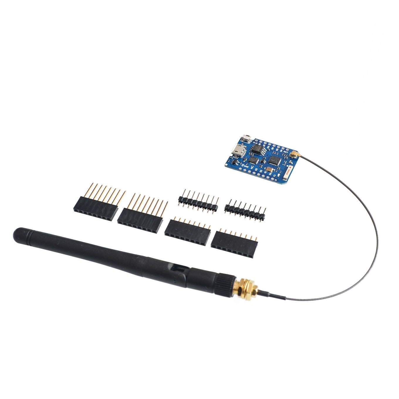 WEMOS-Conector Antena Externa, - Wemos D1 Mini avaliação e preço