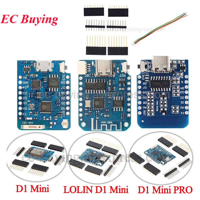 10 Peças/1 unidade WeMos LOLIN - D1 Mini Pro avaliação e preço