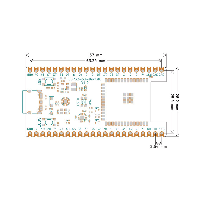 Placa de Desenvolvimento ESP32 - Esp32 S3 Devkitc 1 avaliação e preço
