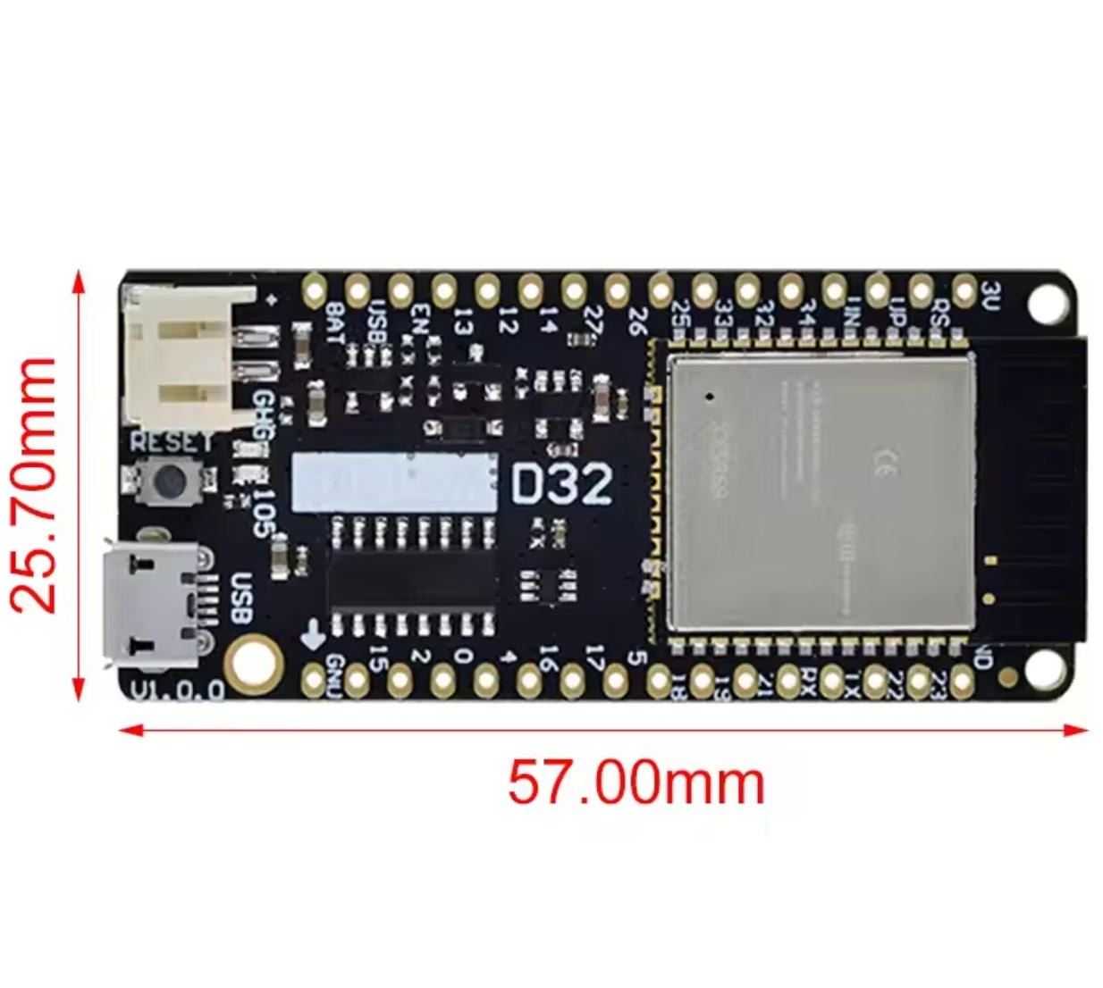 Placa GREATZT LOLIN D32 V1.0.0 - Lolin D32 avaliação e preço