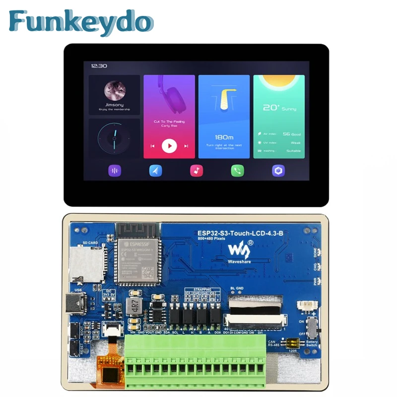 Waveshare ESP32-S3 4.3 polegad - Lolin S3 avaliação e preço