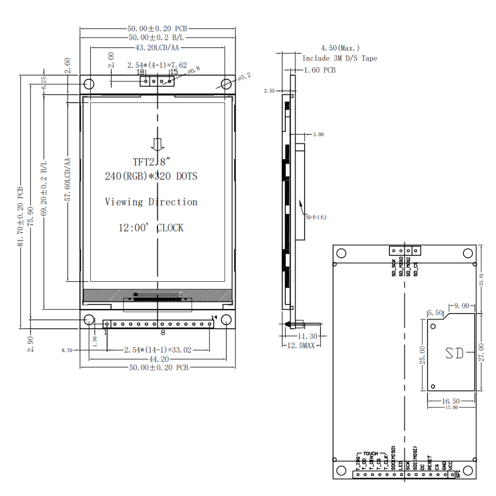 Módulo de Display LCD TFT de 2 - Esp32 S3 Devkitc 1 avaliação e preço