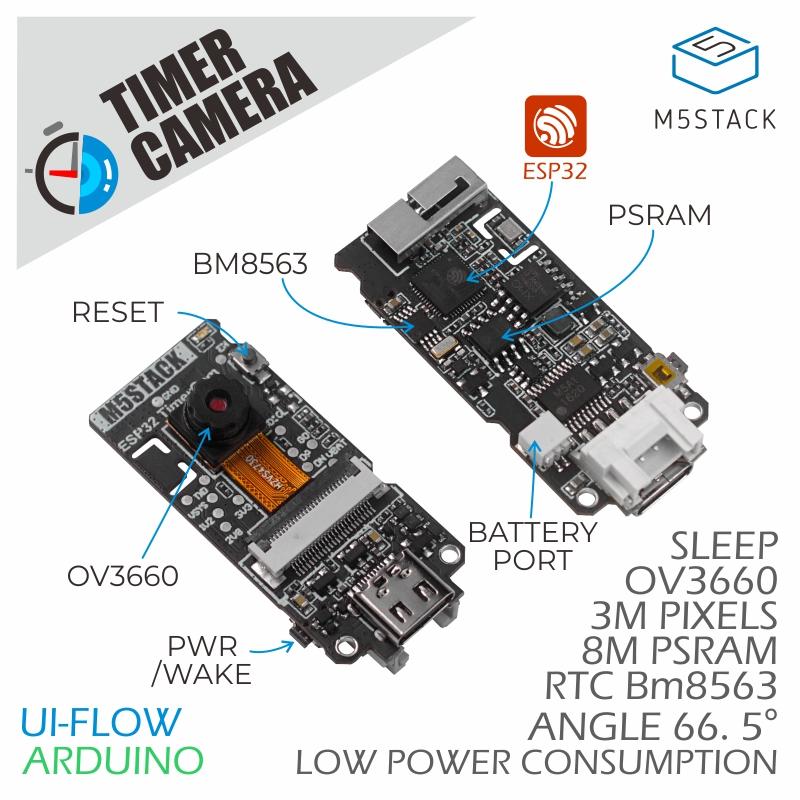 Câmera oficial com temporizado - Doit Esp32 avaliação e preço