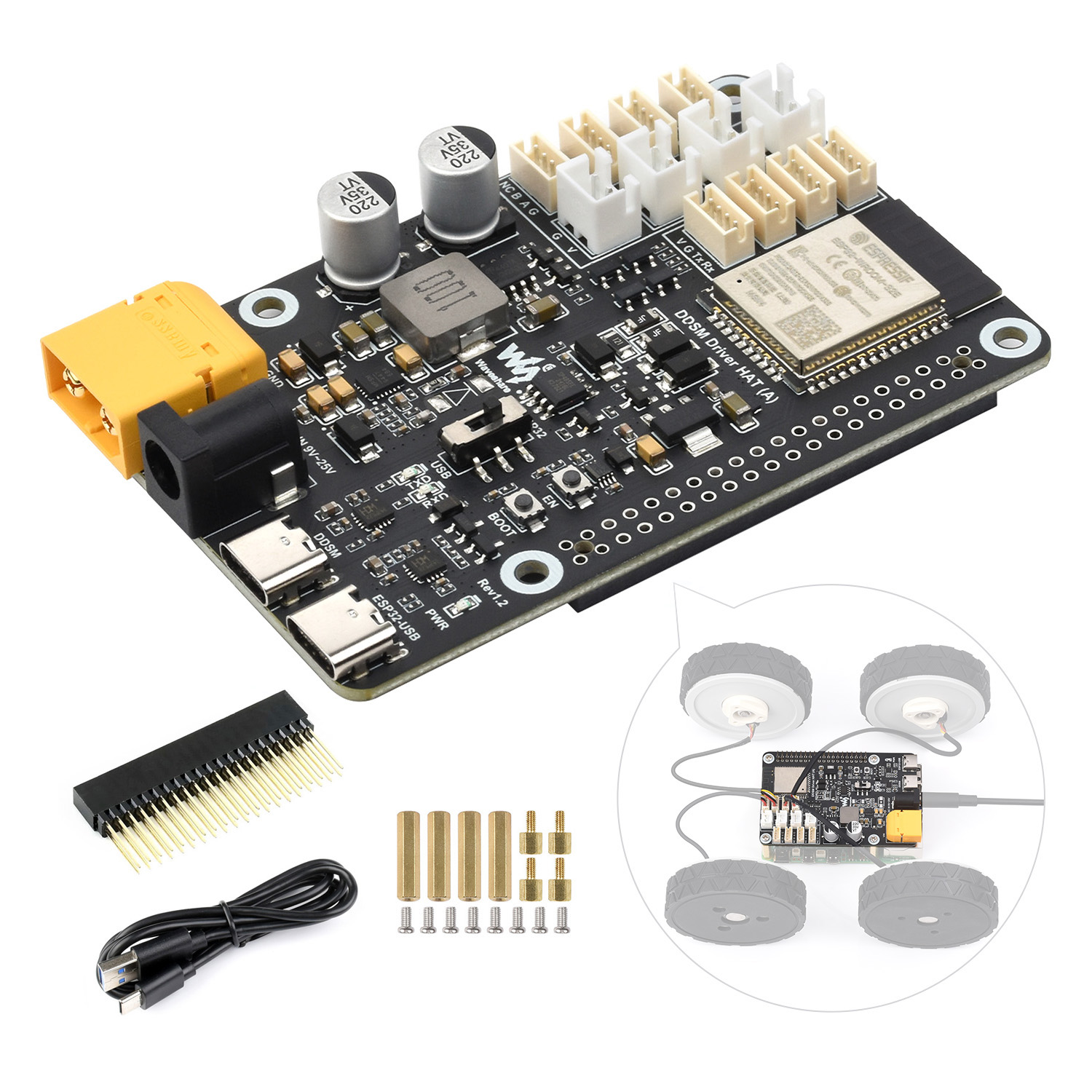 Placa de driver de servo motor - Waveshare Esp32 avaliação e preço