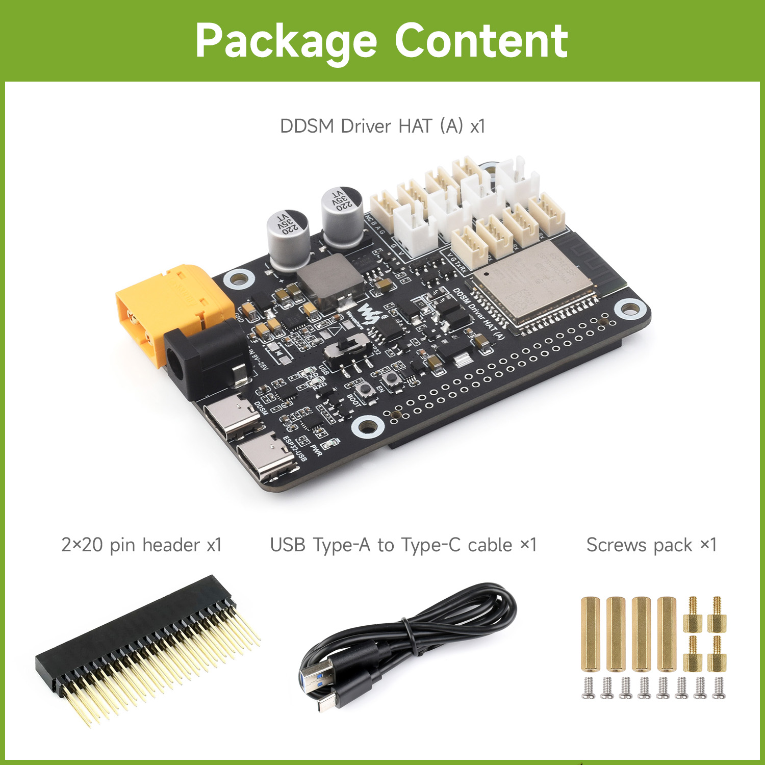 Placa de driver de servo motor - Waveshare Esp32 avaliação e preço